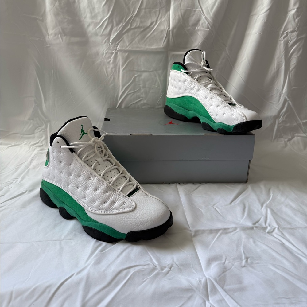 Jordan 13 Retro White/Lucky Green - Picture 2 of 4
